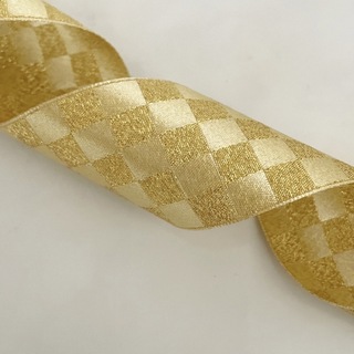 ゴールドリボン　サッシュベルト　結婚式　着物　和柄　卒業式(生地/糸)