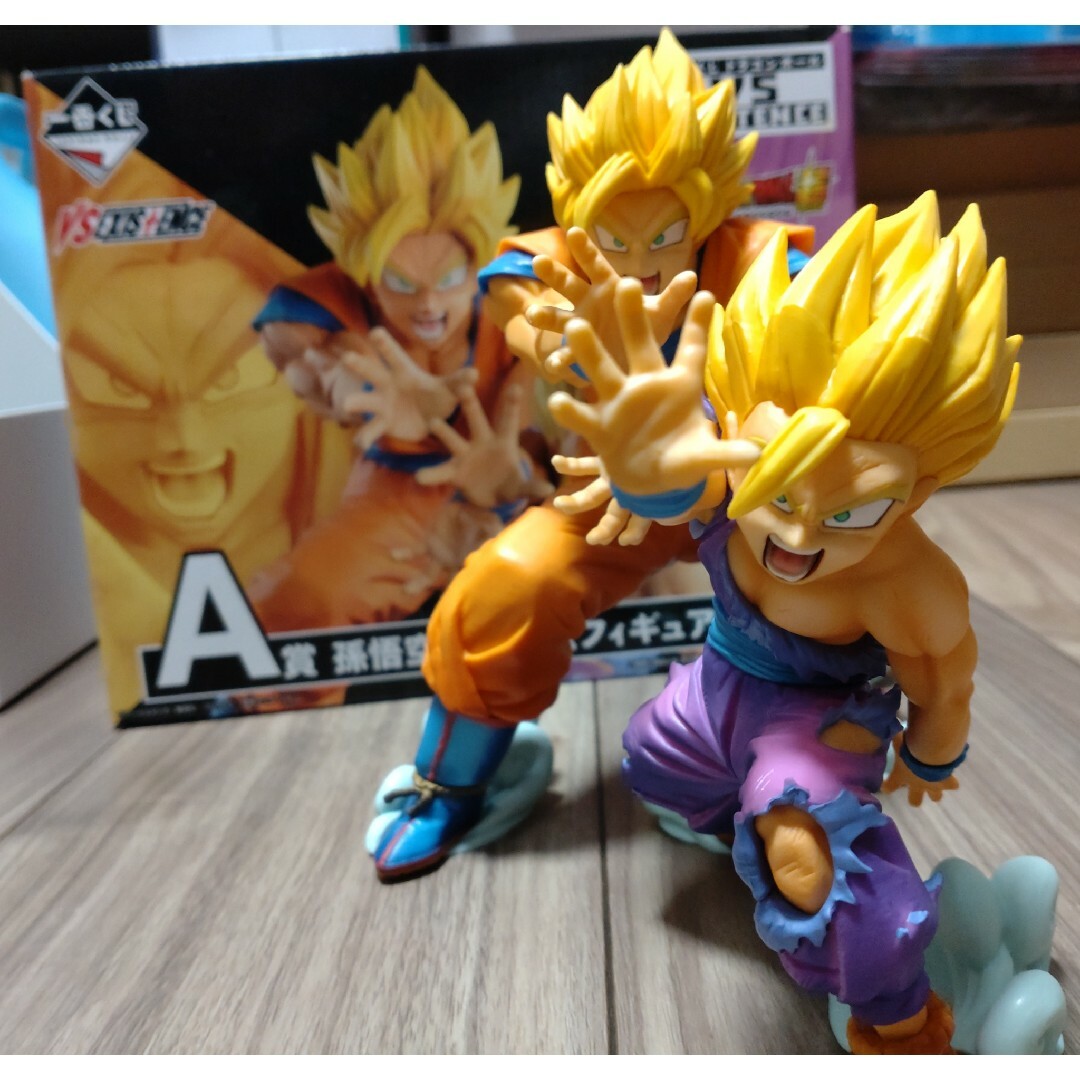 美品　ドラゴンボール　一番くじ　親子かめはめ波　悟飯　悟空　開封品　箱ありフィギュア