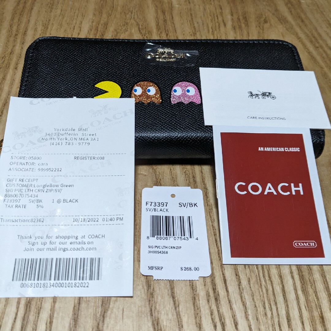 COACH(コーチ)のCOACH 長財布　ラウンドファスナーパックマン レディースのファッション小物(財布)の商品写真