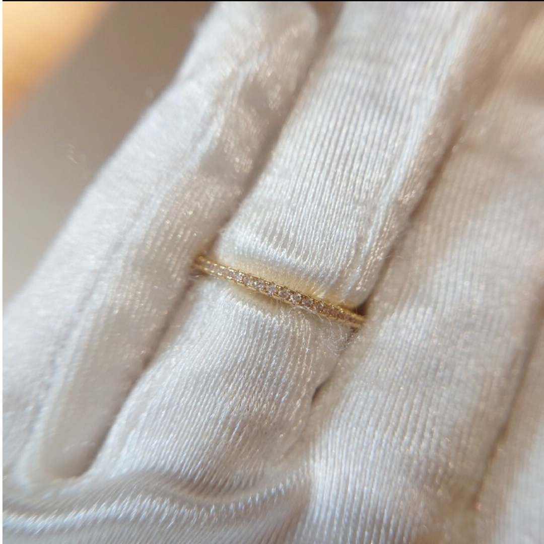 1705 高級 sona ダイヤモンド リング ハーフエタニティ ゴールド レディースのアクセサリー(リング(指輪))の商品写真