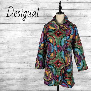 デシグアル(DESIGUAL)のデシグアル 総柄キルティングコート レディース(チェスターコート)