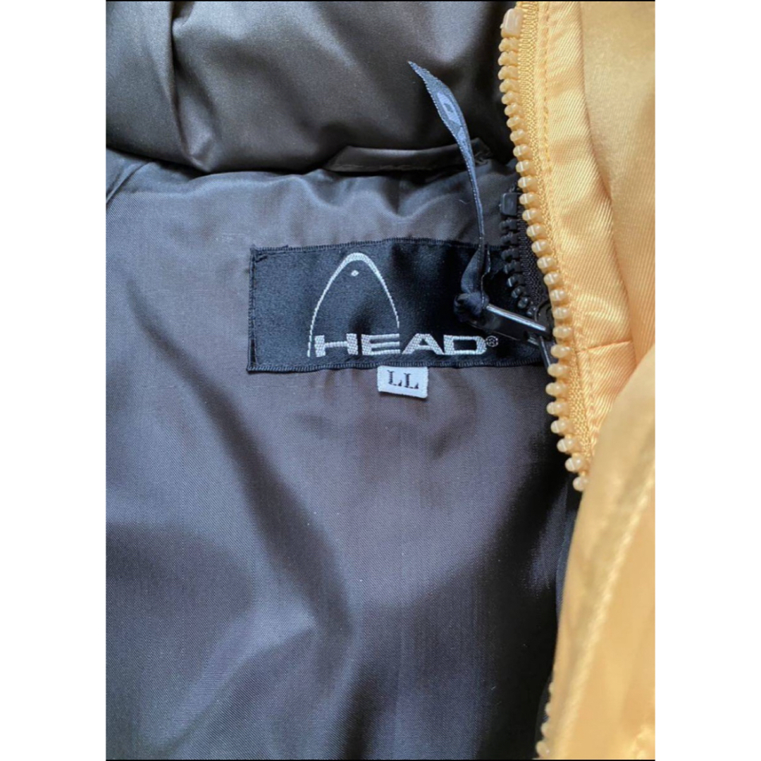 HEAD(ヘッド)のHEADメンズダウンジャケット新品イエローLLサイズ 防寒レジャー メンズのジャケット/アウター(ダウンジャケット)の商品写真