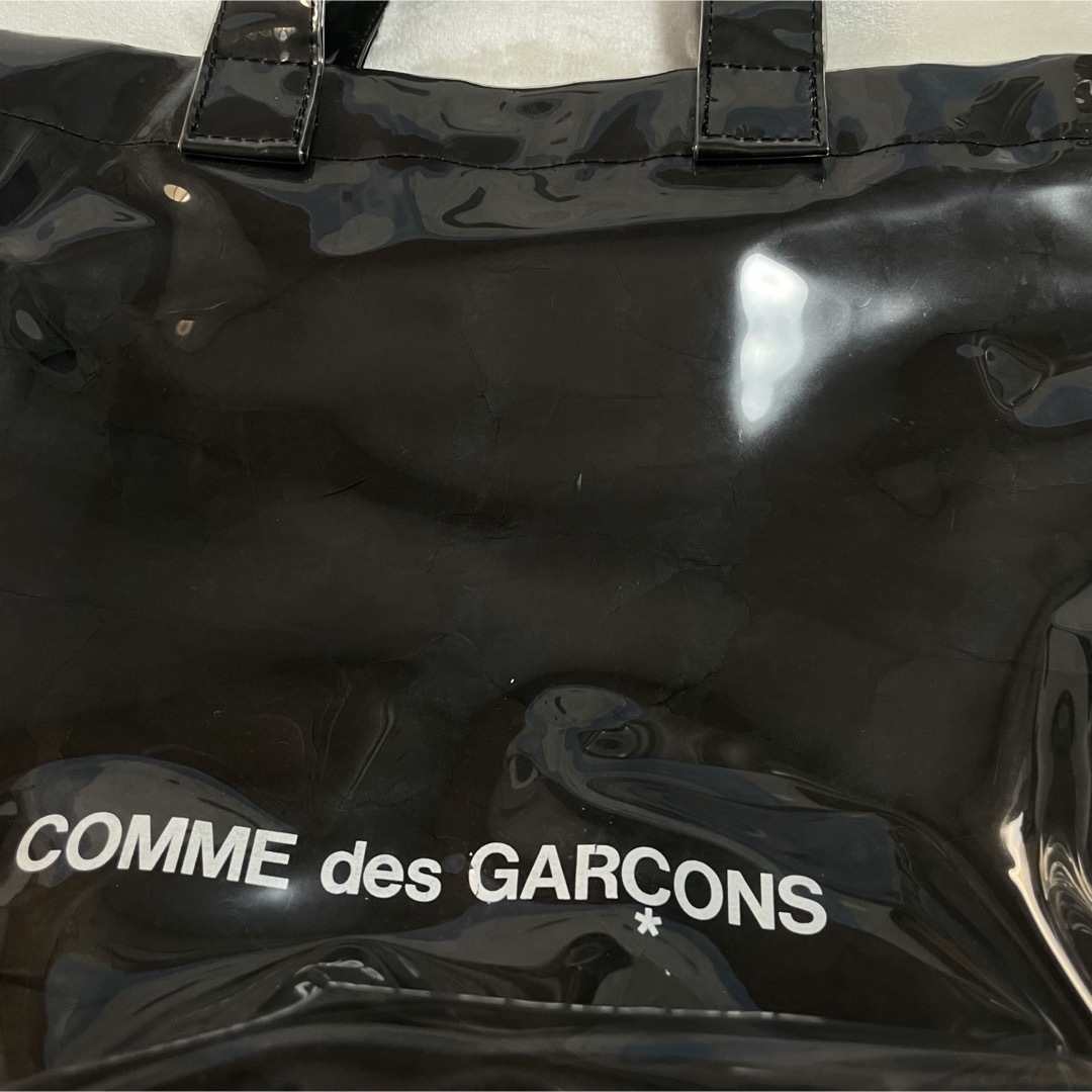 COMME des GARCONS(コムデギャルソン)のコムデギャルソン   PVCトートバッグ 黒 ブラック レディースのバッグ(トートバッグ)の商品写真