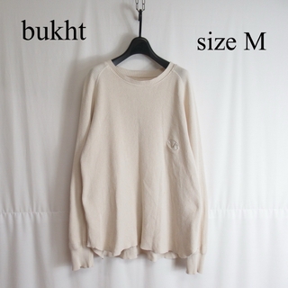 bukht オーバーサイズ サーマル カットソー ワッフル トップス セーター(Tシャツ/カットソー(七分/長袖))