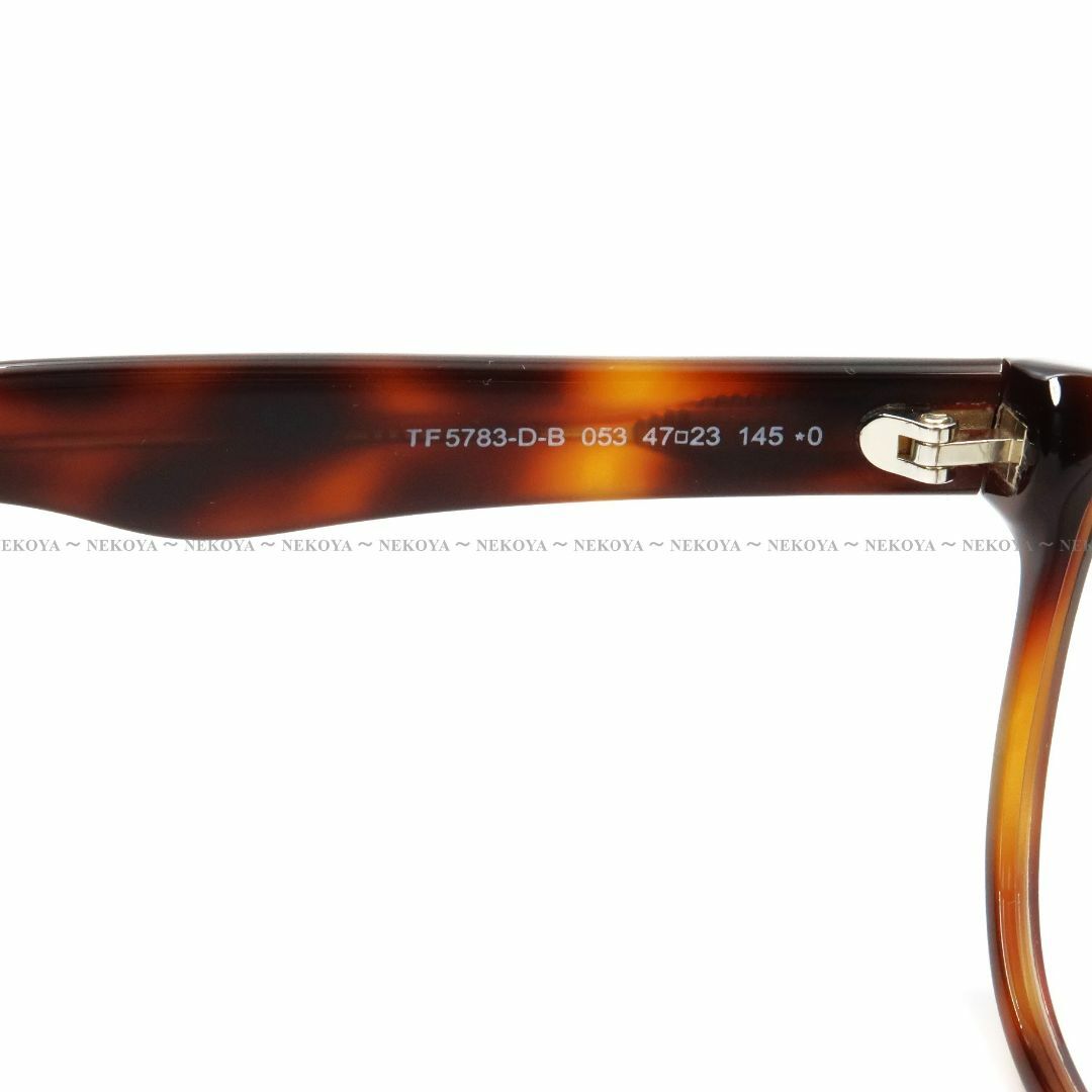 TOM FORD TF5783-D-B 053 メガネ ブルーライトカット 茶約47mmブリッジ幅