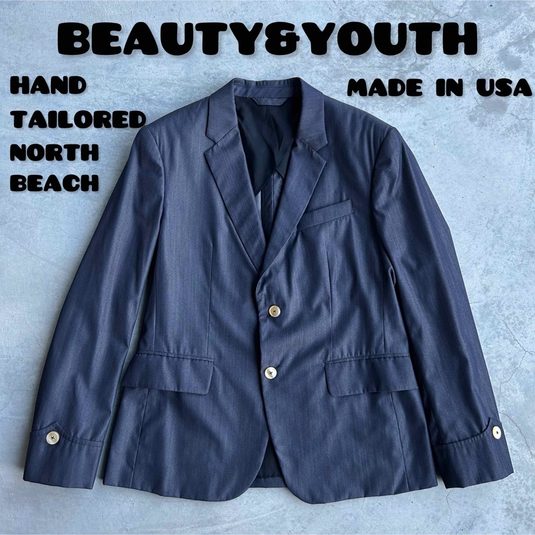 BEAUTY&YOUTH UNITED ARROWS(ビューティアンドユースユナイテッドアローズ)の美品 希少 BEAUTY&YOUTH USA製 ハンド テーラード ジャケット メンズのジャケット/アウター(テーラードジャケット)の商品写真