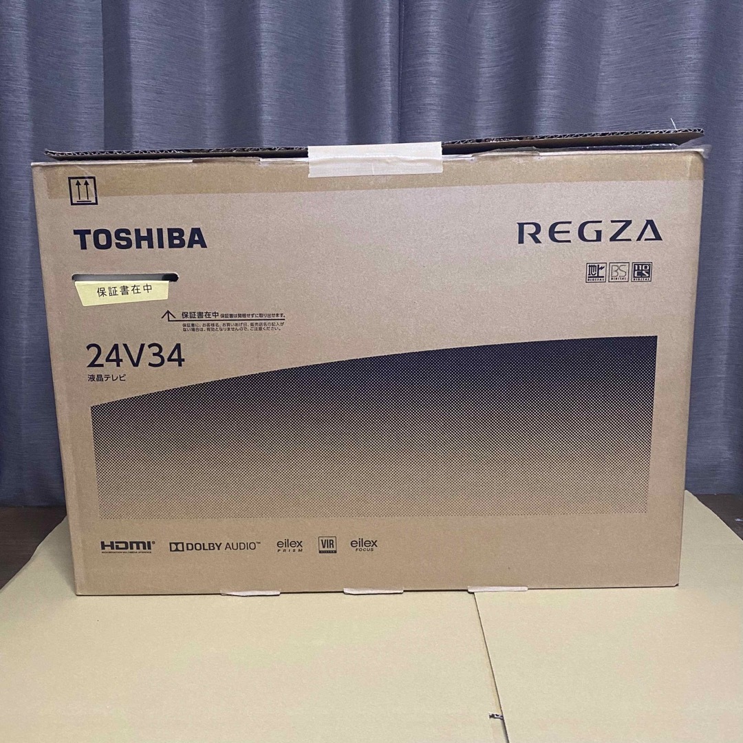 テレビ/映像機器TOSHIBA REGZA24V34 ブラック　24インチ 2022年式