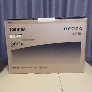 トウシバ(東芝)のTOSHIBA REGZA24V34 ブラック　24インチ 2022年式(テレビ)