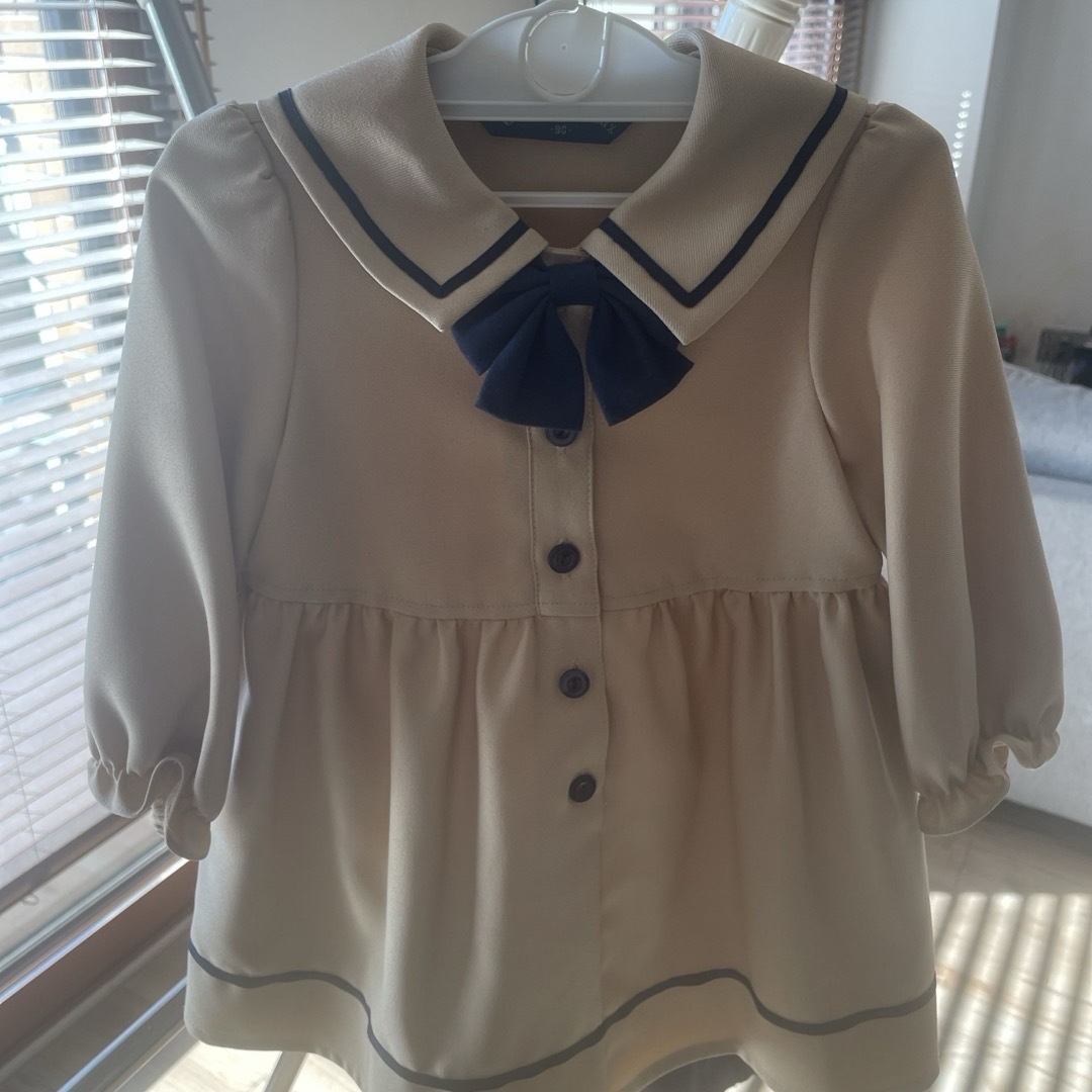 90サイズ　ワンピース　卒園　入園 キッズ/ベビー/マタニティのキッズ服女の子用(90cm~)(ドレス/フォーマル)の商品写真