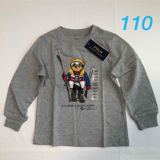 XL170素材新作◇ラルフローレン スキーベア長袖Tシャツ グレー XL/170