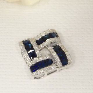 天然 ロイヤルブルーサファイア ダイヤ リング1.20ct k18 f(リング(指輪))