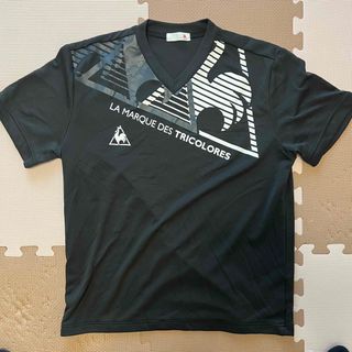 ルコックスポルティフ(le coq sportif)のle coq sportif 速乾VネックTシャツ／ブラック／Mサイズ(ウエア)