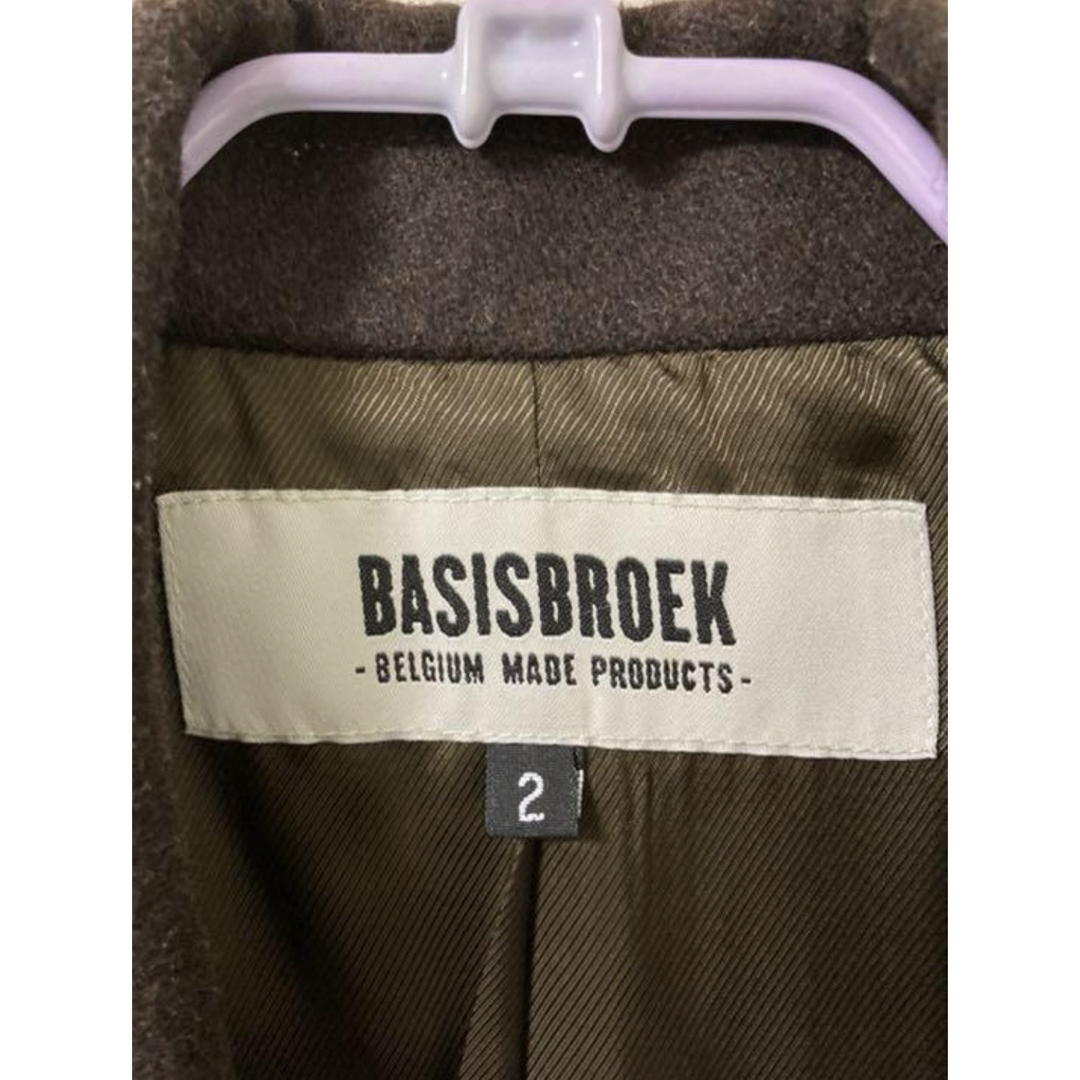 Dulcamara(ドゥルカマラ)のBASISBROEK バージスブルック EGG ブラウン サイズ2 メンズのジャケット/アウター(チェスターコート)の商品写真