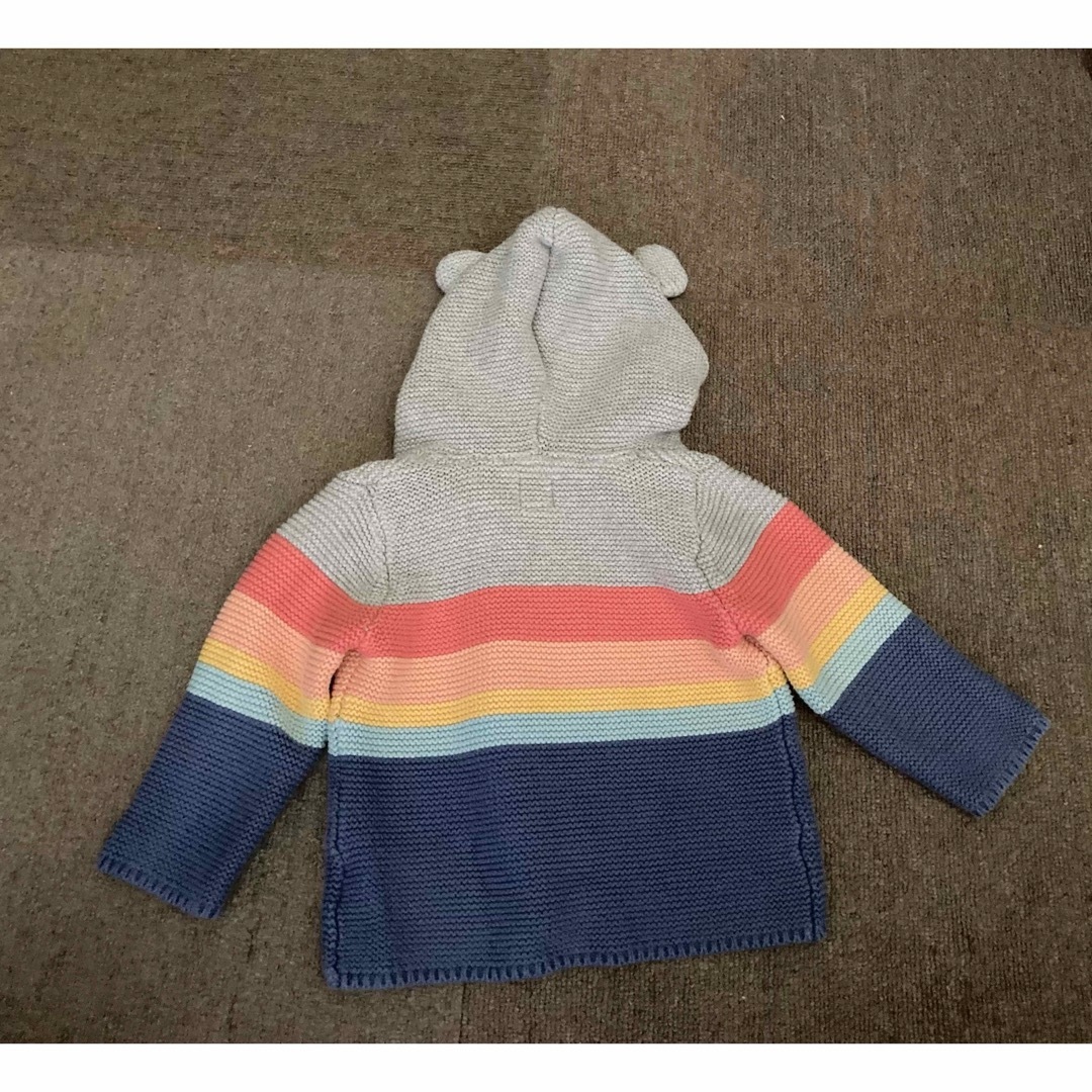 babyGAP(ベビーギャップ)のベビーGAP くま耳ニットカーディガン  ジップアップパーカー キッズ/ベビー/マタニティのベビー服(~85cm)(カーディガン/ボレロ)の商品写真