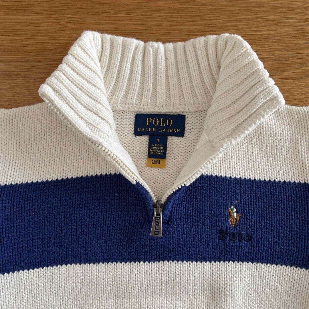 POLO RALPH LAUREN(ポロラルフローレン)のPOLO RALPH LAUREN ポロラルフローレン　コットンニット　キッズ キッズ/ベビー/マタニティのキッズ服男の子用(90cm~)(ニット)の商品写真