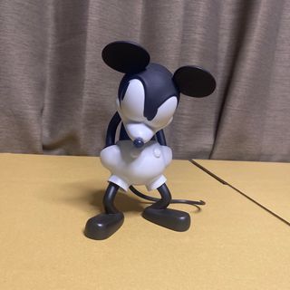 ディズニー(Disney)のレトロ　ミッキー　モノクロ　フィギュア(キャラクターグッズ)