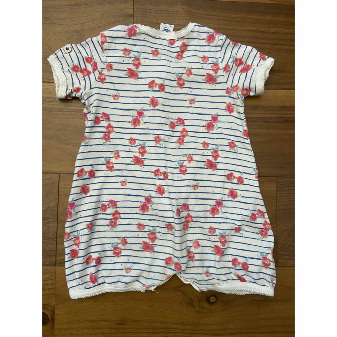 PETIT BATEAU(プチバトー)のプチバトー　ロンパース　81cm 18m キッズ/ベビー/マタニティのベビー服(~85cm)(ロンパース)の商品写真