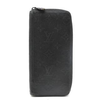 ルイヴィトン(LOUIS VUITTON)のLOUIS VUITTON (ルイ・ヴィトン) ジッピーウォレット ヴェルティカル モノグラム シャドウ M62902 ラウンドファスナー 長財布 レザー ブラック メンズ(長財布)