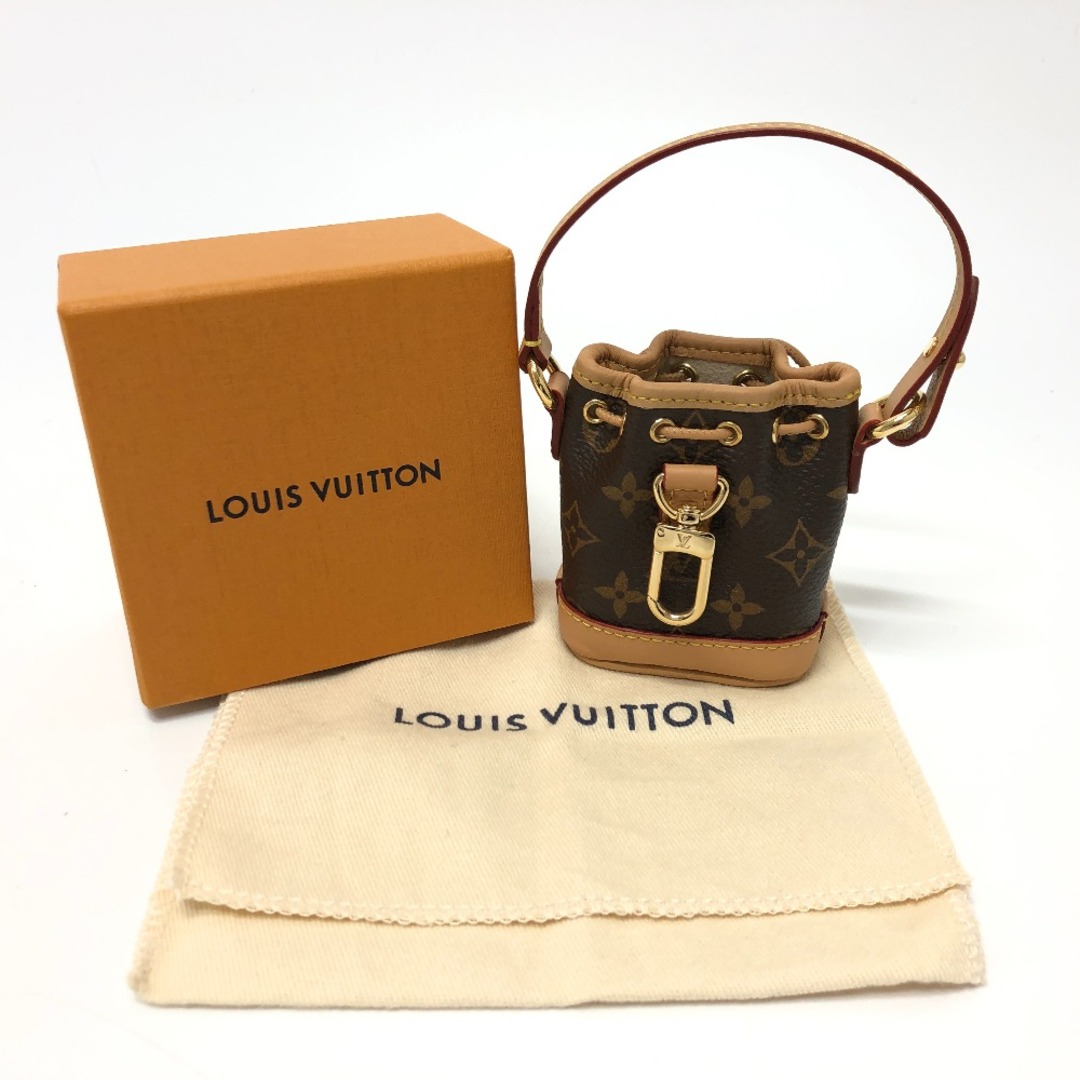 ルイヴィトン LOUIS VUITTON ビジューサック マイクロノエ M00818 モノグラム キーホルダー チャーム モノグラムキャンバス  ブラウン 美品