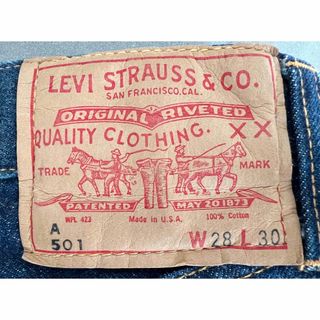 リーバイス(Levi's)の⑩ Levi’s リーバイス 501 Aタイプ ウエストシングル ヴィンテージ(デニム/ジーンズ)