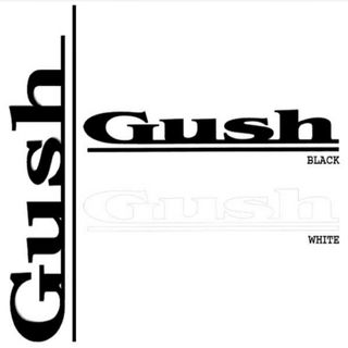 【Gush】ステッカー BLACK＆WHITE 2枚set(アクセサリー)