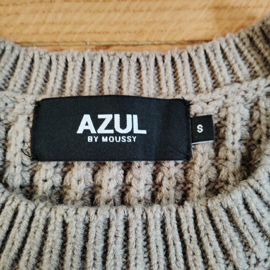 AZUL by moussy(アズールバイマウジー)のAZUL BY MOUSSY  リブセーター　メンズS.レディースM レディースのトップス(ニット/セーター)の商品写真