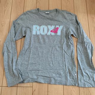 ロキシー(Roxy)のROXY ロキシー レディース 長袖 長そで Tシャツ Mサイズ　クレー(Tシャツ(長袖/七分))