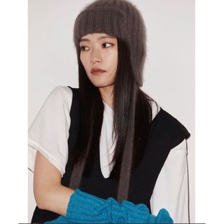 エモダ(EMODA)の【VEQUM】MOHAIR KNIT CAP(ニット帽/ビーニー)