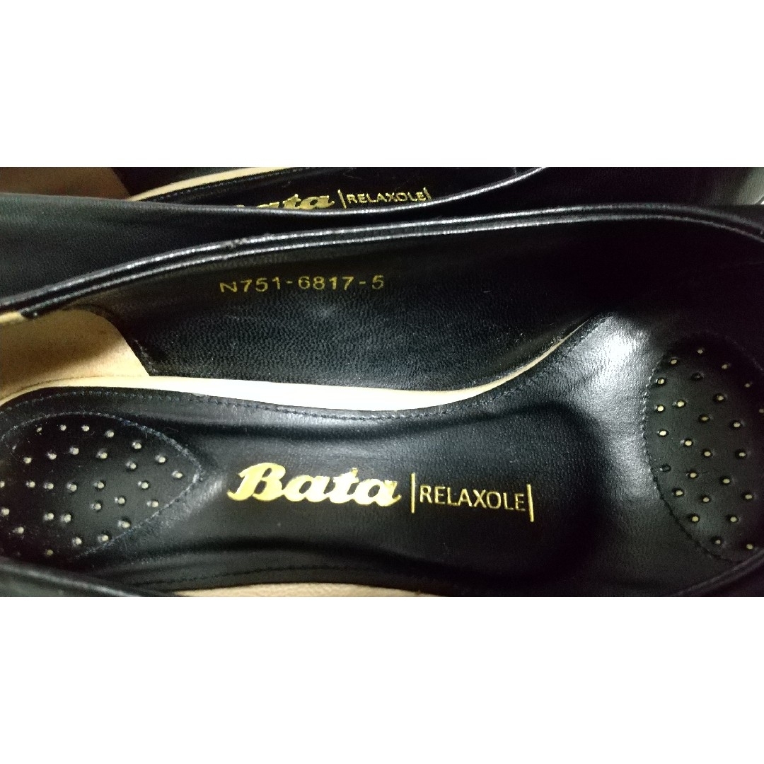 Bata バタ レディース パンプス 黒 22～23㎝位 レディースの靴/シューズ(ハイヒール/パンプス)の商品写真