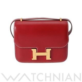 エルメス(Hermes)の未使用 エルメス HERMES レディース ショルダーバッグ ルージュアッシュ /ゴールド金具 ボックスカーフ(ショルダーバッグ)