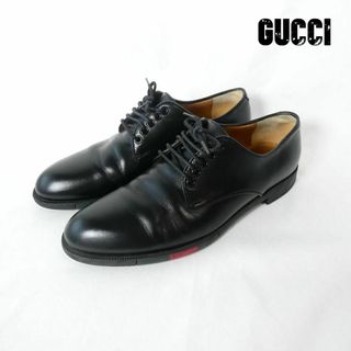 グッチ(Gucci)の美品 GUCCI シェリーライン デザインソール プレーントゥ ビジネスシューズ(ドレス/ビジネス)