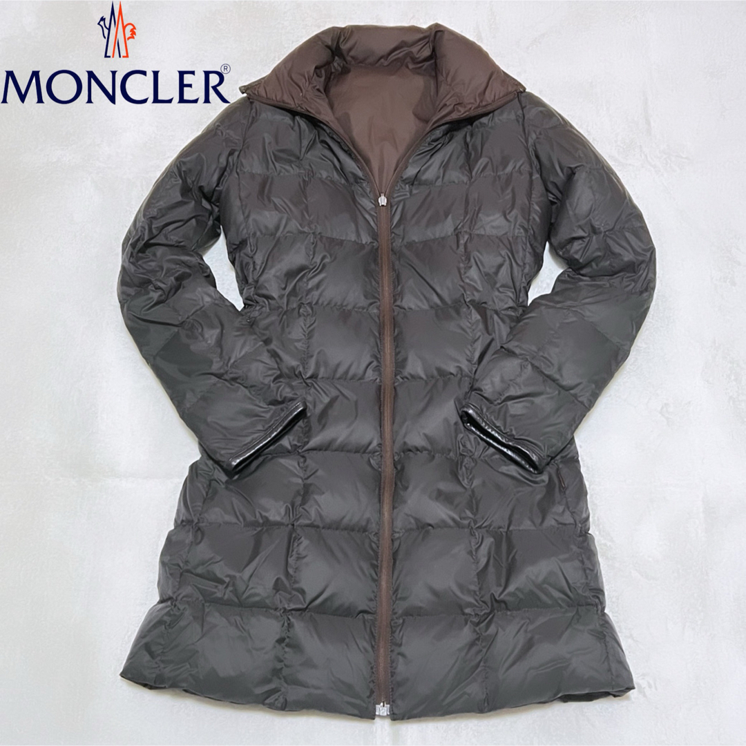 MONCLER - 【✨美品✨】モンクレール XS ロングダウン ブラウン