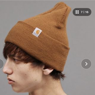 カーハート(carhartt)のcarhartt / カーハート ワッチキャップ ワンポイント ロゴ ニット帽(ニット帽/ビーニー)