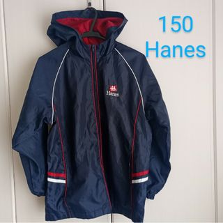 ヘインズ(Hanes)の150◆Hanes◆ウインドブレーカー◆ネイビー＋レッド(ジャケット/上着)