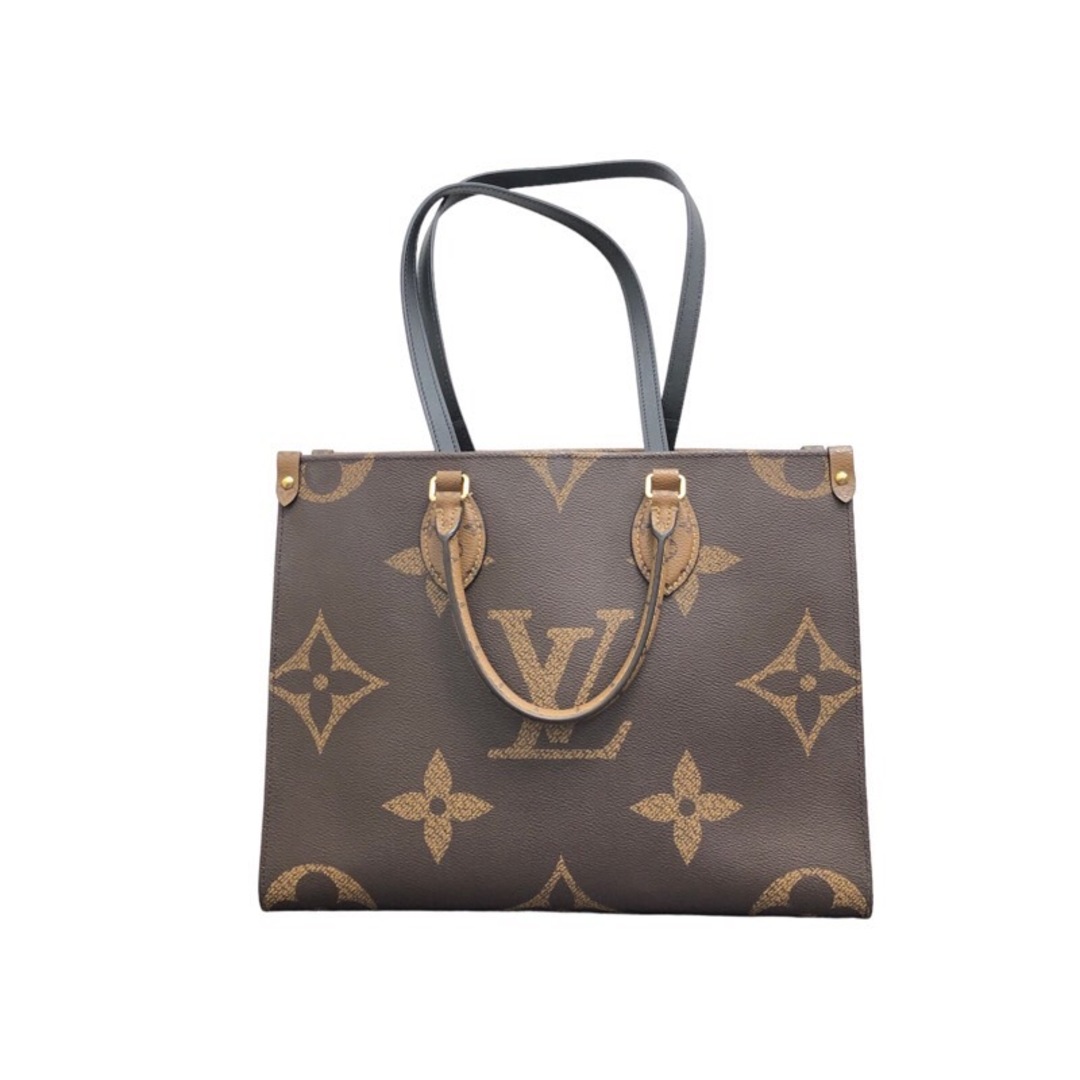 ルイ・ヴィトン LOUIS VUITTON オンザゴーMM M45321 ブラウン　ゴールド金具 モノグラム・ジャイアント ユニセックス ハンドバッグ