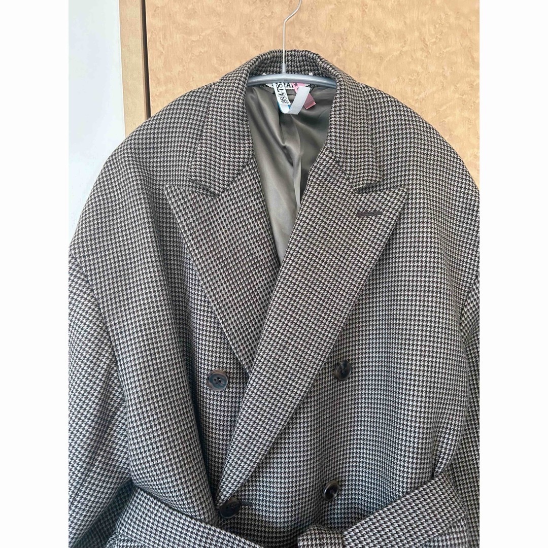 AURALEE(オーラリー)のAURALEE即完売！DOUBLE FACE CHECK LONG COAT レディースのジャケット/アウター(ロングコート)の商品写真