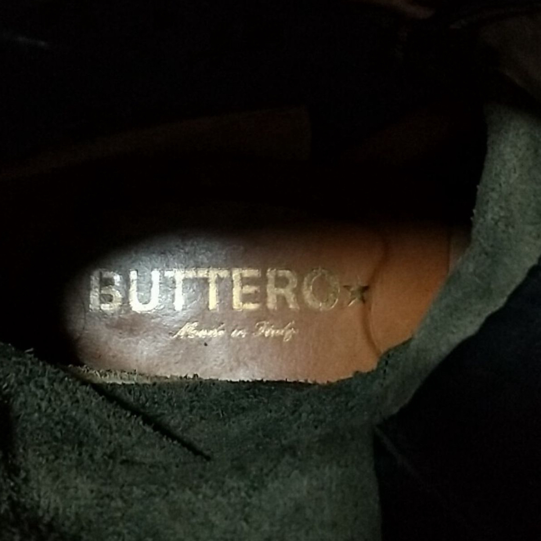 BUTTERO(ブッテロ)のBUTTERO ブッテロ レースアップブーツ ブラック レザー イタリア製 41 メンズの靴/シューズ(ブーツ)の商品写真