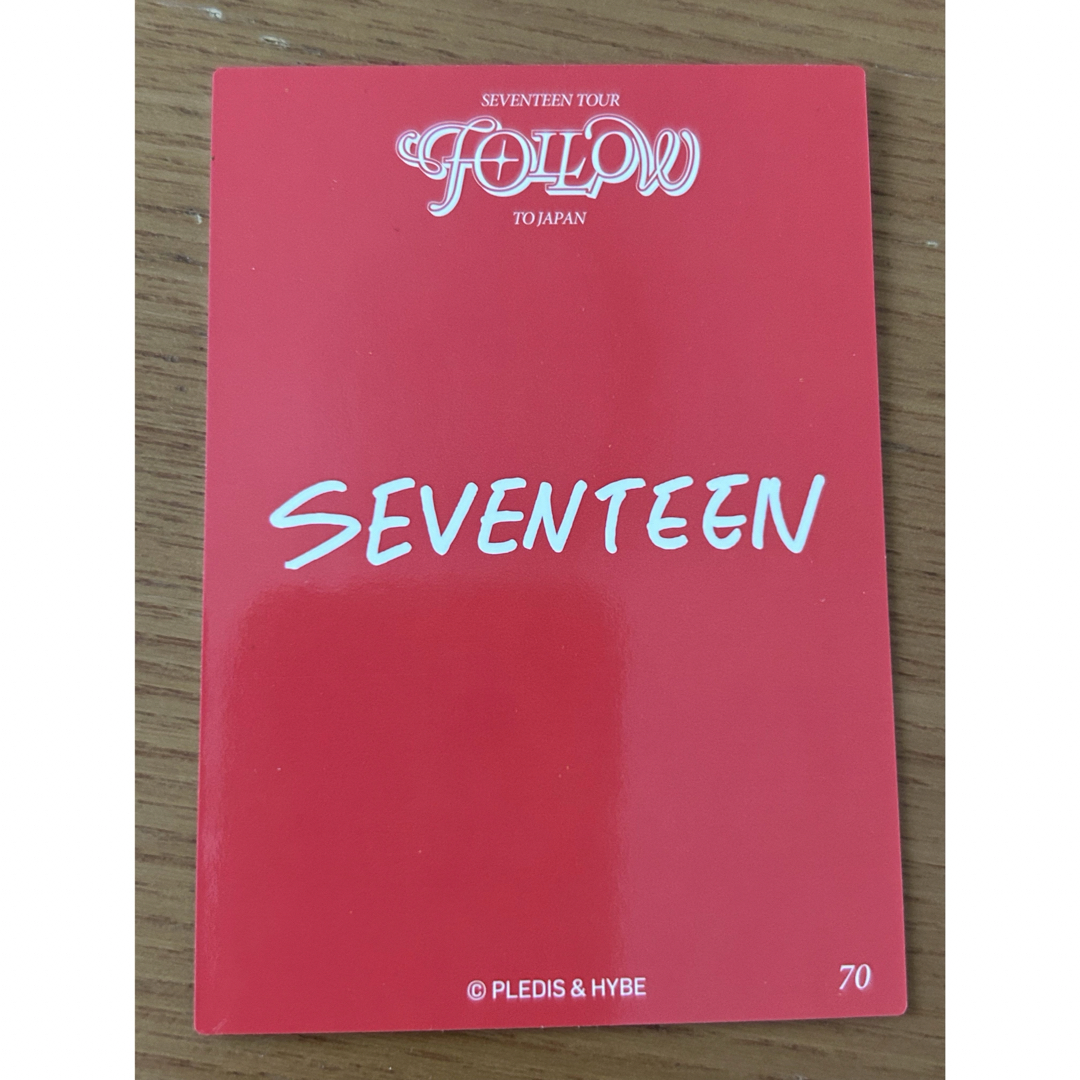 SEVENTEEN(セブンティーン)のFOLLOW  トレカ1    ホシ エンタメ/ホビーのCD(K-POP/アジア)の商品写真