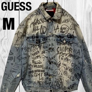 GUESS - 【超希少即完売】GUESS 総柄 落書き ペイント オーバーサイズ