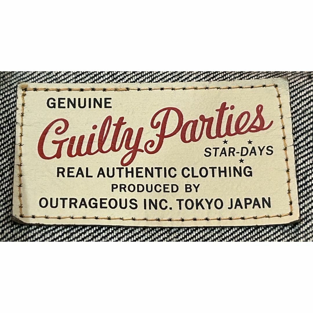 WACKO MARIA(ワコマリア)の＊ワコマリア GUILTY PARTIES 濃紺 胸刺繍 デニムジャケット M メンズのジャケット/アウター(Gジャン/デニムジャケット)の商品写真