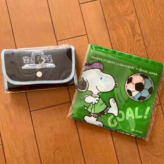 スヌーピー(SNOOPY)のエコバッグ＆ジッパーバッグ(キャラクターグッズ)