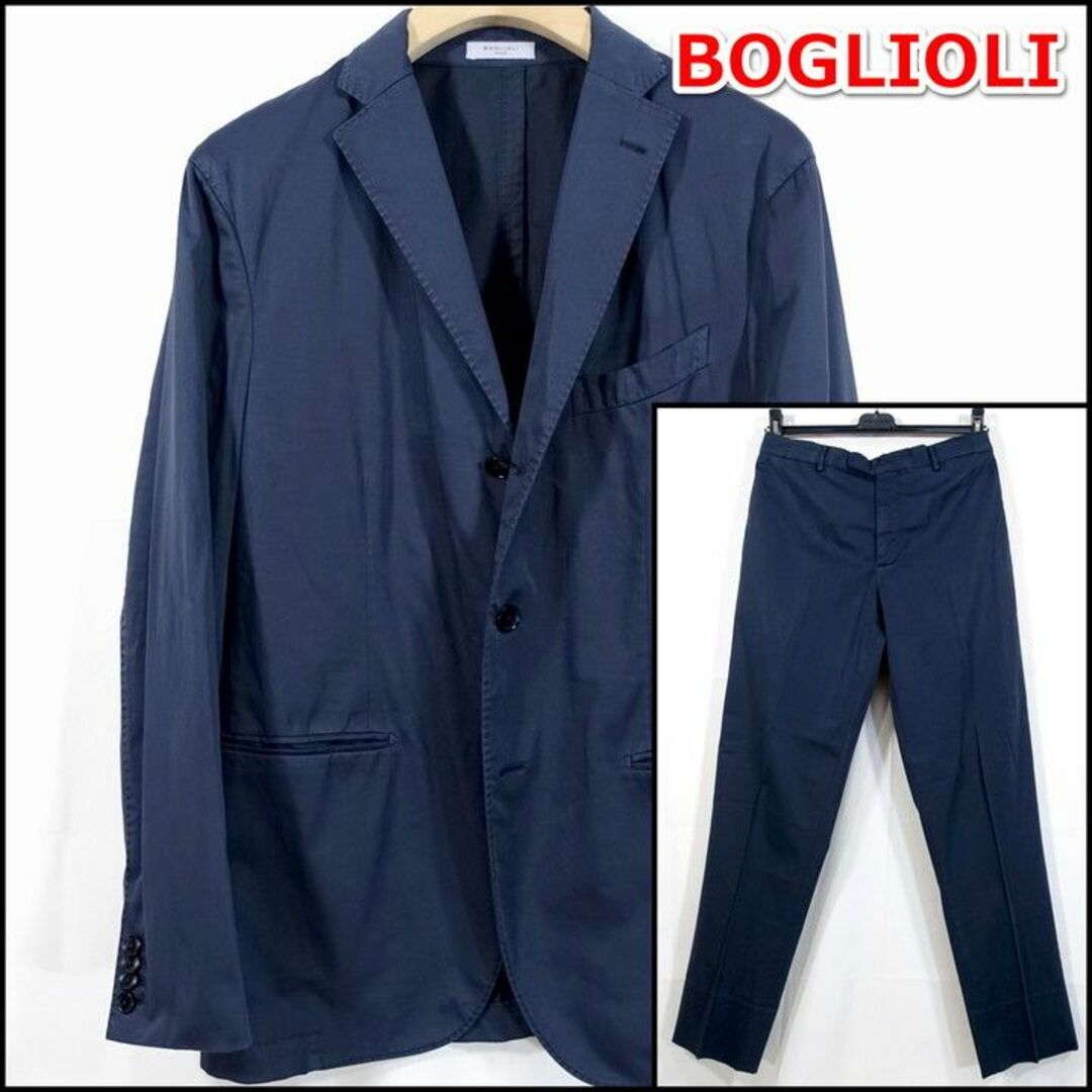 【定番】ボリオリ　春夏　コットンスーツ　K.JACKET　BOGLIOLI６２．０cm着丈