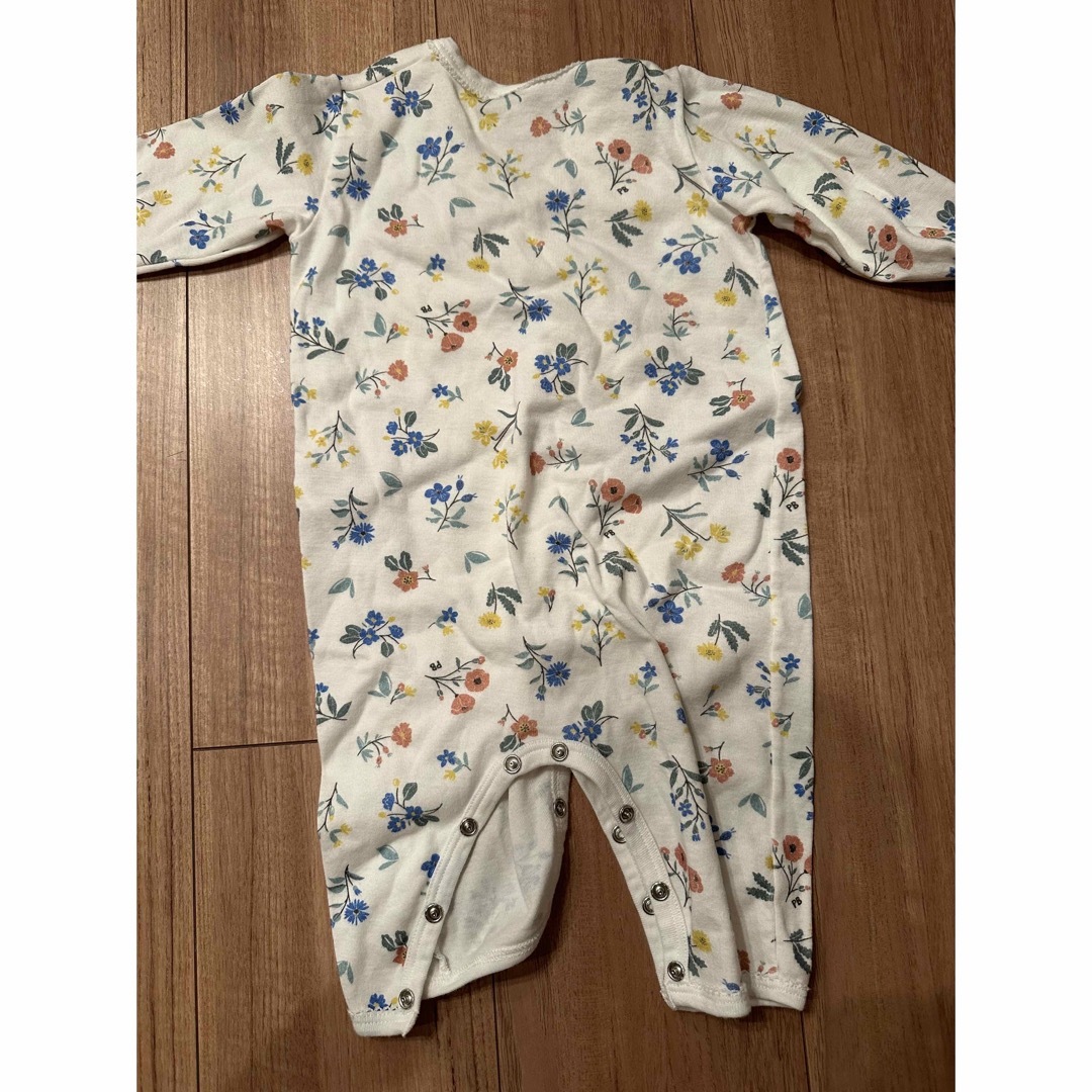 PETIT BATEAU(プチバトー)の【新品】プチバトー　長袖ロンパース　67 キッズ/ベビー/マタニティのベビー服(~85cm)(ロンパース)の商品写真