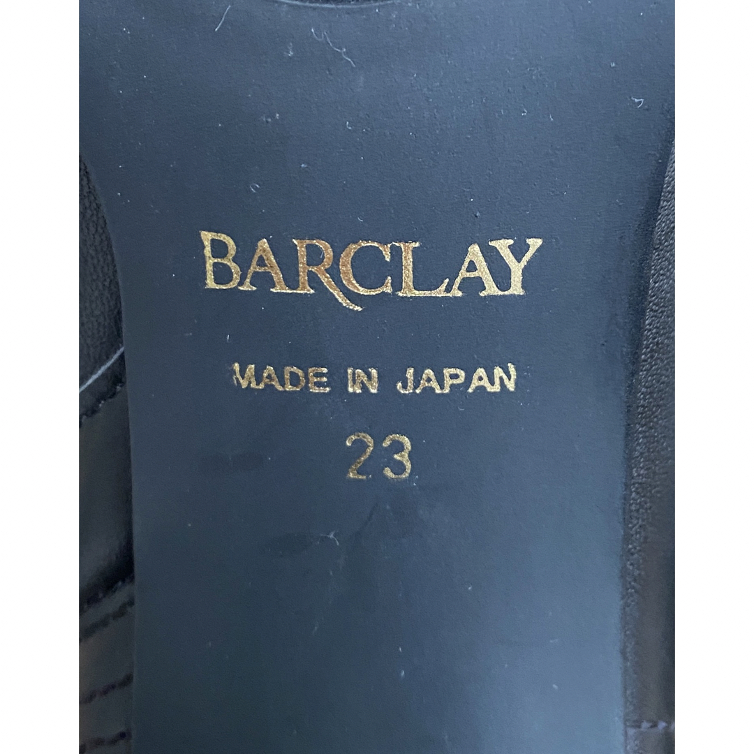 BARCLAY(バークレー)のBARCLAY バークレイ レザーショートブーツ 23㎝ 黒 レディースの靴/シューズ(ブーツ)の商品写真