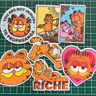 【418】 防水ステッカー 7枚セット GARFIELD ガーフィールド(シール)