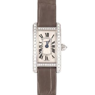 カルティエ(Cartier)のカルティエ ミニタンクアメリカン WG/D WB710015 WG クォーツ(腕時計)