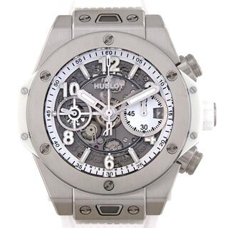 ウブロ(HUBLOT)の【新品】ウブロ ビッグバンウニコチタニウムホワイト 441.NE.2011.RW TI 自動巻(腕時計(アナログ))