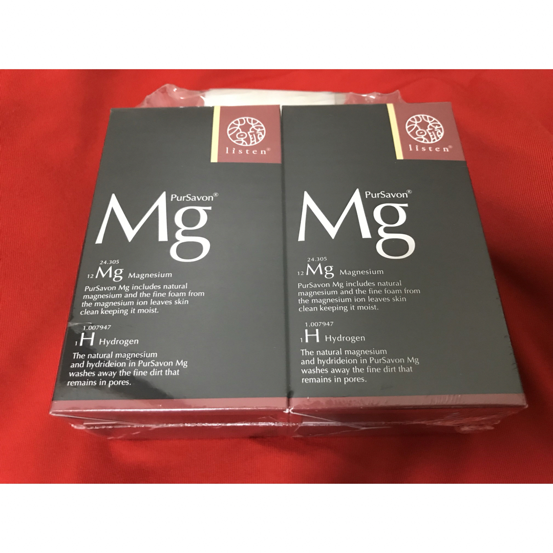 リスン ピュールサボン Mg 120g×2個  化粧石鹸 おまけ20g付き コスメ/美容のスキンケア/基礎化粧品(洗顔料)の商品写真