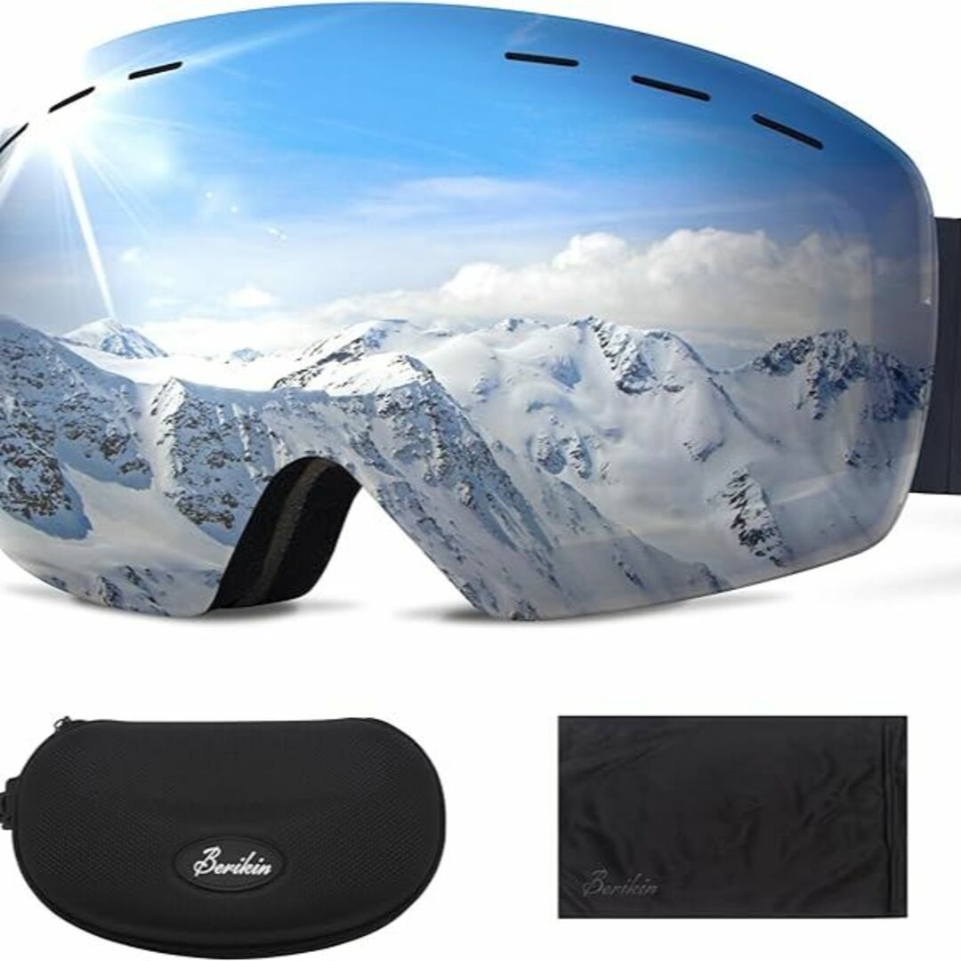 スキーゴーグル 超ビッグレンズ 180°広視野 大人 メンズ レディース  スポーツ/アウトドアのスキー(その他)の商品写真