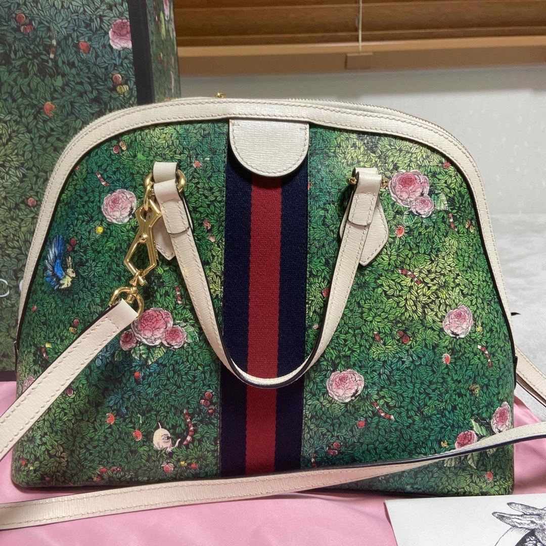 Gucci(グッチ)の【お値下げ】GUCCIヒグチユウコ 日本限定ハンドバッグ    レディースのバッグ(ハンドバッグ)の商品写真